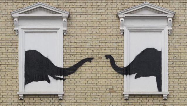 Banksy Adds To Animal Artwork Collection In London With New Elephant Design