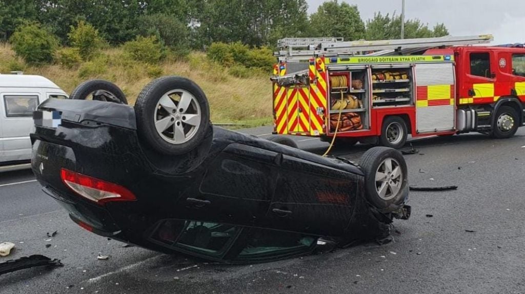 Emergency services respond to two crashes on M50