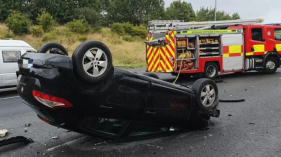 Emergency Services Respond To Two Crashes On M50