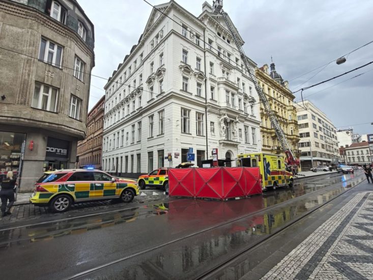 Falling Cornice Kills Person At Prague Tram Stop