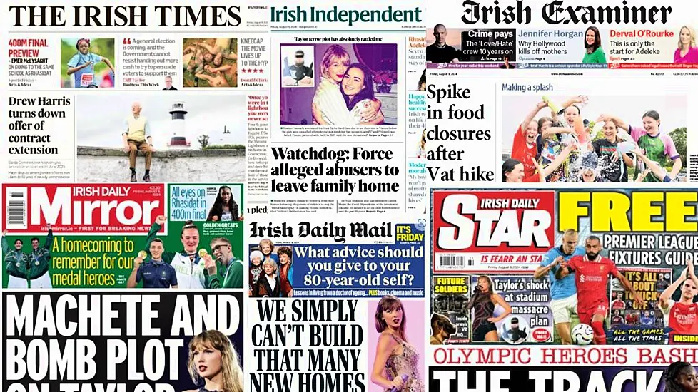 What The Papers Say: Friday's Front Pages