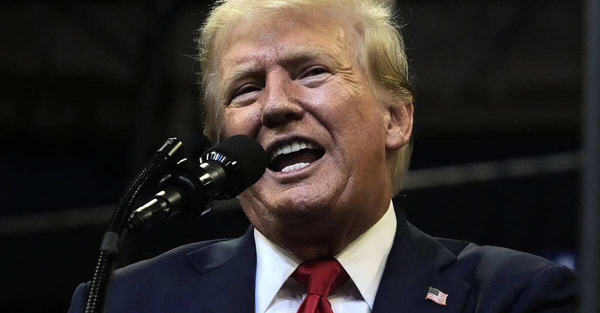 Donald Trump headlines Montana rally after plane diverted