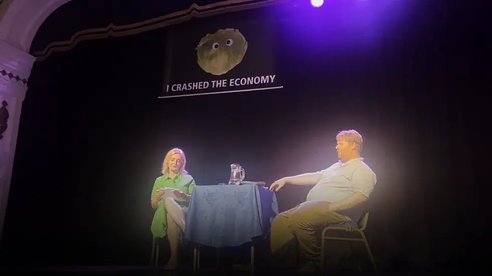 Lettuce Banner Proclaiming ‘I Crashed The Economy’ Halts Liz Truss Event