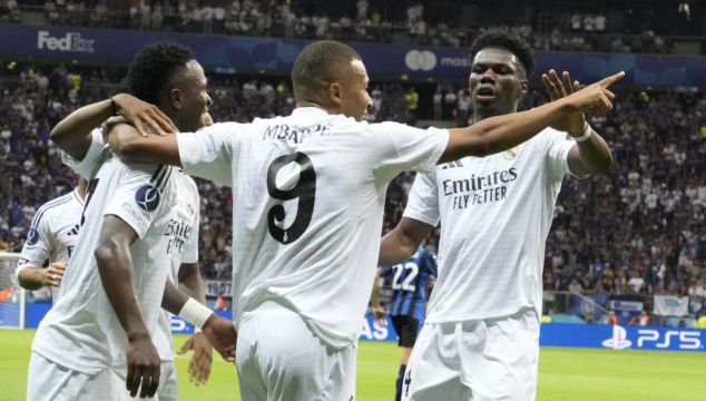 Kylian Mbappe Scores On Debut As Real Madrid Beat Atalanta To Win Super Cup