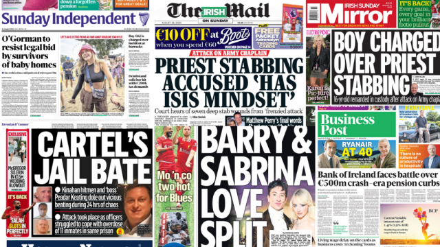 What The Papers Say: Sunday's Front Pages