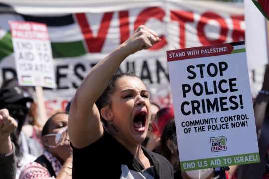 Thousands Of Gaza Protesters Descend On Chicago For Democratic Convention