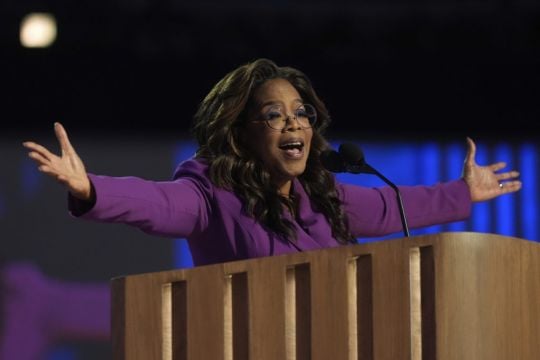 Oprah Winfrey Backs Kamala Harris During Surprise Democratic Convention Speech