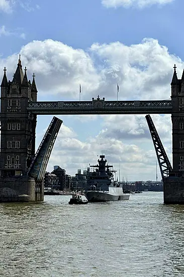 German Warship Blasts Darth Vader Theme On The Thames