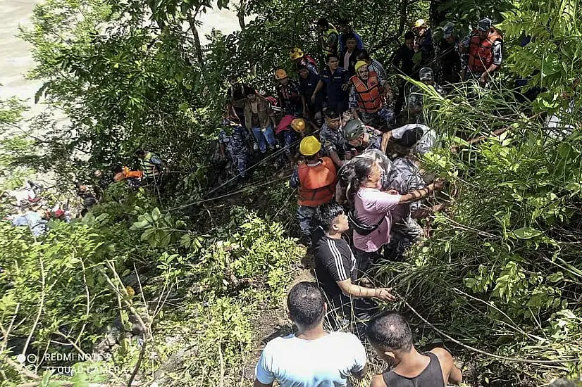 27 Killed After Bus Carrying Indian Pilgrims Crashes Off Major Road In Nepal