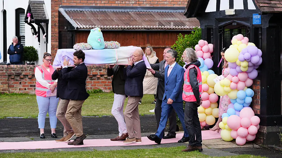 Southport Attack Victim Remembered With Balloons And Bubbles At Funeral