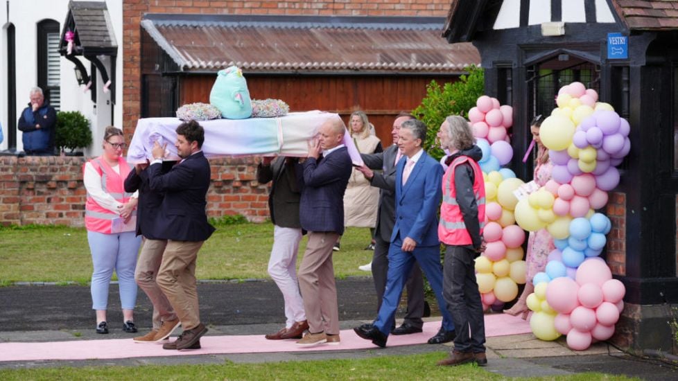 Southport Attack Victim Remembered With Balloons And Bubbles At Funeral