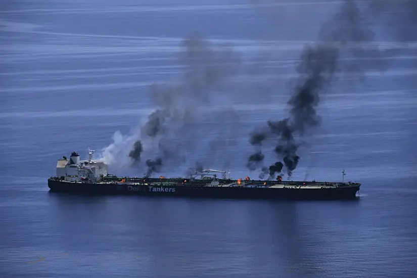 Greek-Flagged Tanker Burning After Houthi Attacks, But No Sign Of Oil Spill