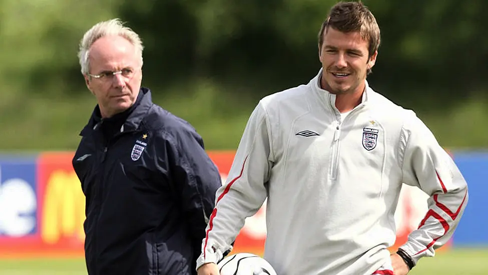 Ex-England Skipper David Beckham Remembers ‘True Gentleman’ Sven-Goran Eriksson