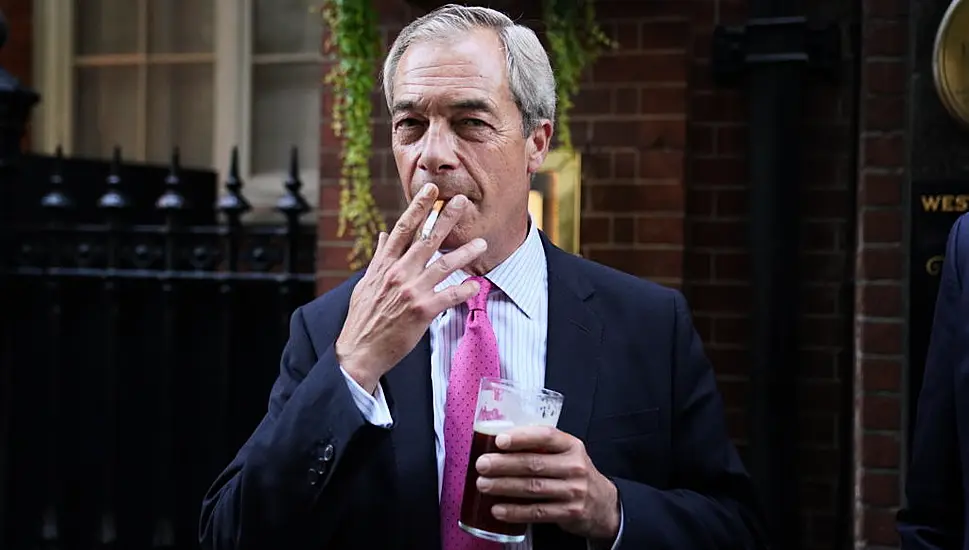 Smokers ‘Heroes Of The Nation’, Says Farage As He Lights Up Cigarette Near Pub