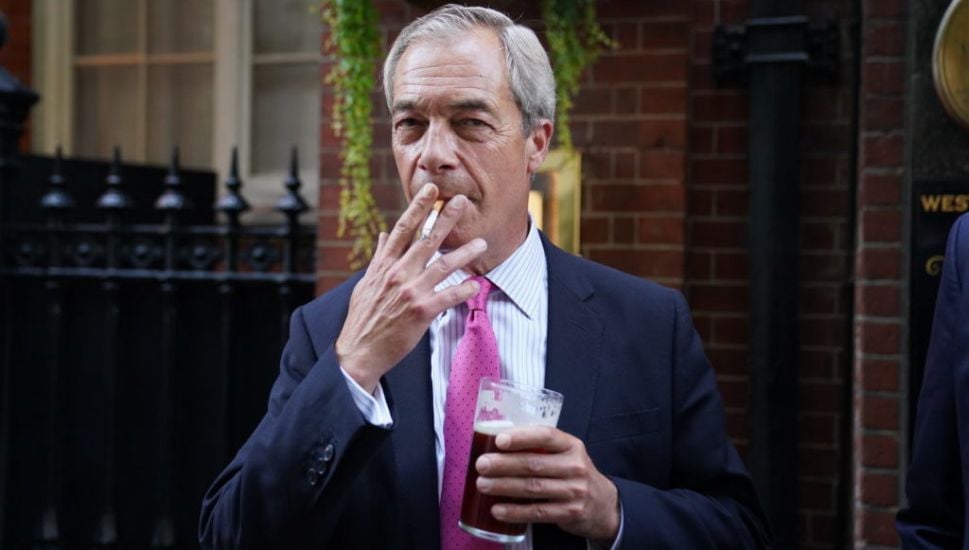 Smokers ‘Heroes Of The Nation’, Says Farage As He Lights Up Cigarette Near Pub