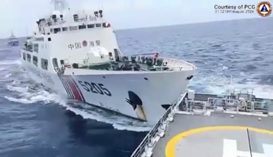 Chinese And Philippine Vessels Collide At Disputed Atoll