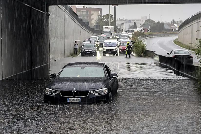 Man Missing As Torrential Rains Flood Northern Italy