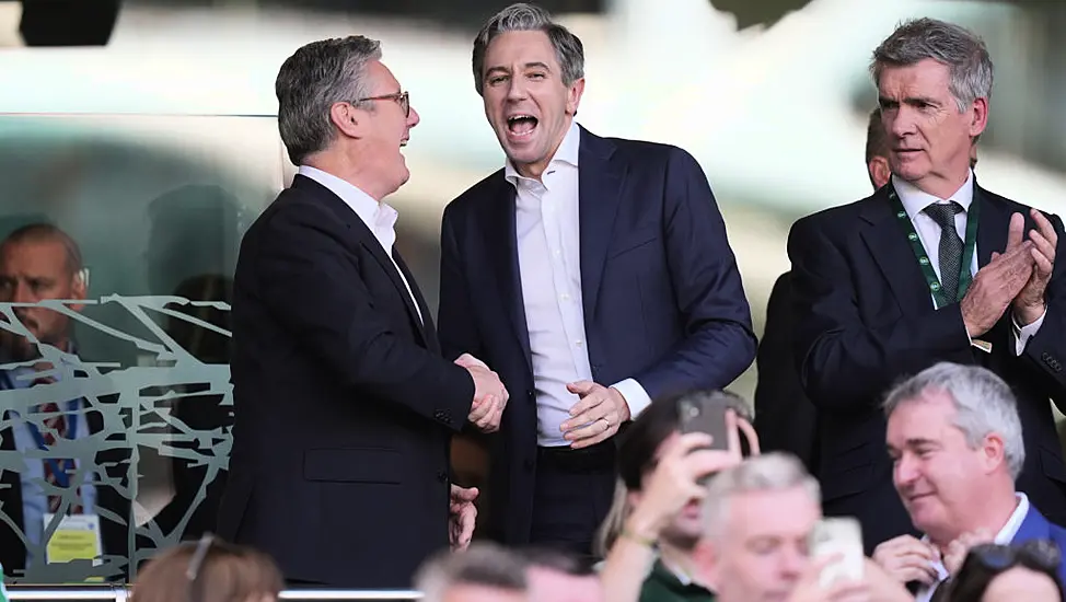 Harris And Starmer Attend Ireland V England At Aviva Stadium