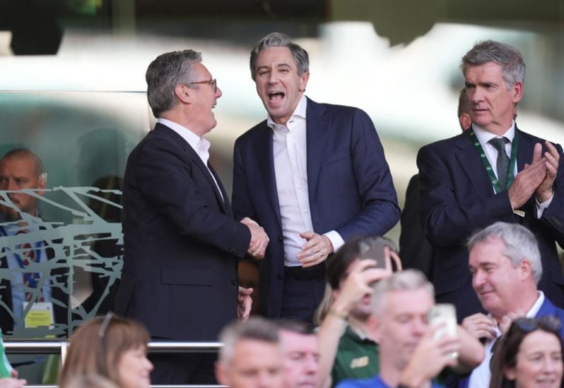 Harris And Starmer Attend Ireland V England At Aviva Stadium