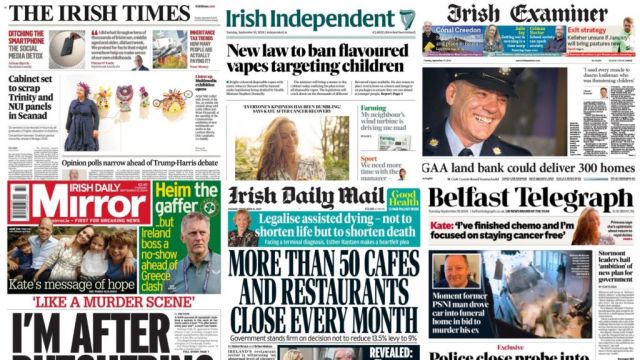 What The Papers Say: Tuesday's Front Pages