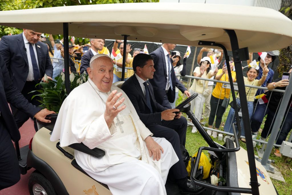 Pope lands in Singapore following visit to East Timor