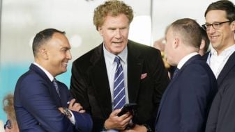 Hollywood Star Will Ferrell In Elland Road Stands As Leeds Host Burnley