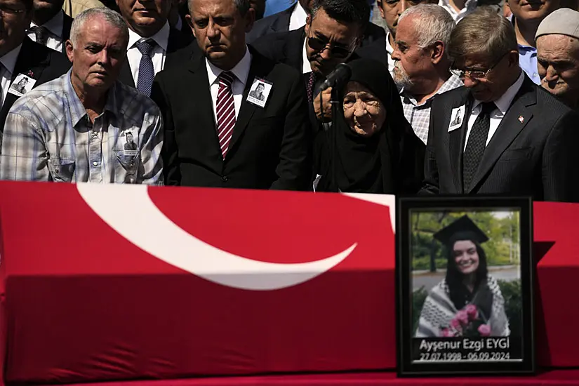 American Woman Who Was Killed By Israeli Forces Is Buried In Turkey