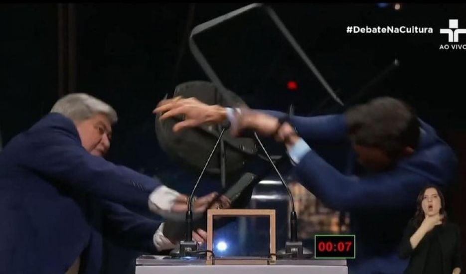 Brazilian Mayoral Candidate Smashes Political Rival Over The Head With Chair On Live Tv