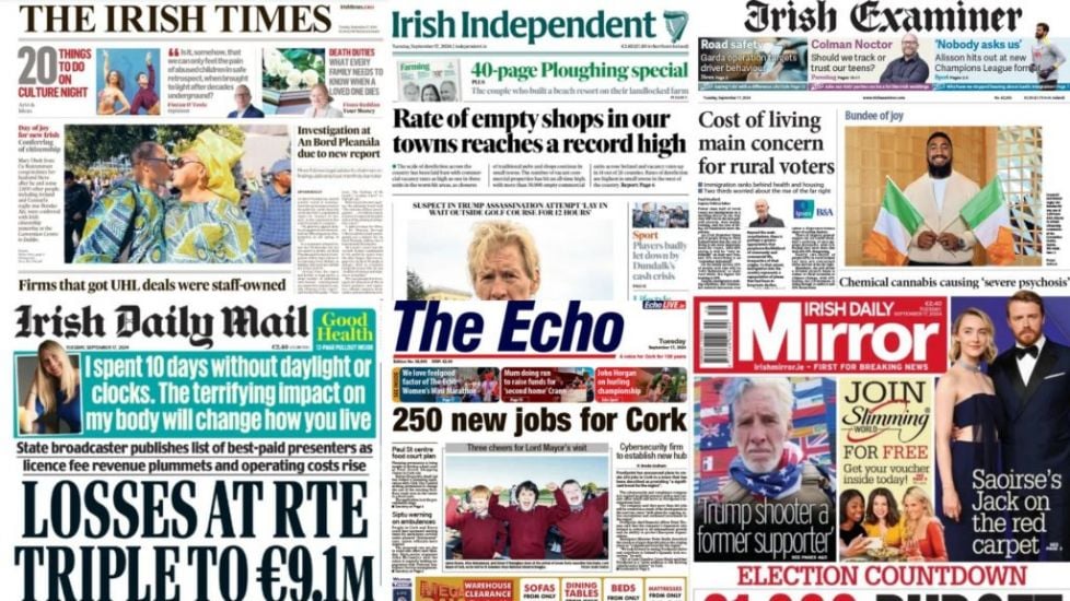 What The Papers Say: Tuesday's Front Pages