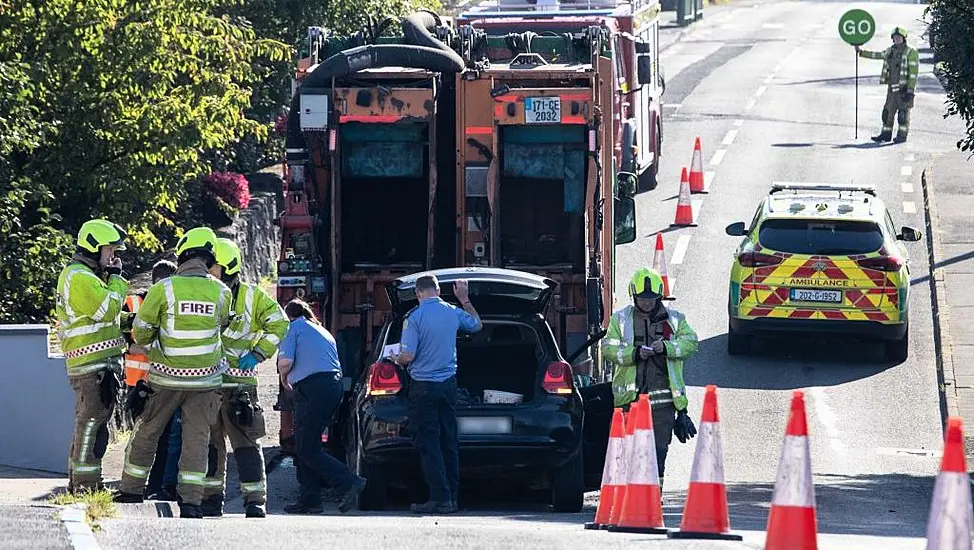 Man Hospitalised After Car Crashes Into Bin Lorry In Clare