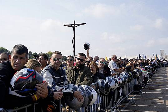 Thousands Of Motorcyclists Converge At Portuguese Shrine To Have Helmets Blessed