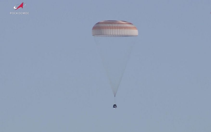 Capsule Carrying Record-Breaking Astronauts Returns To Earth