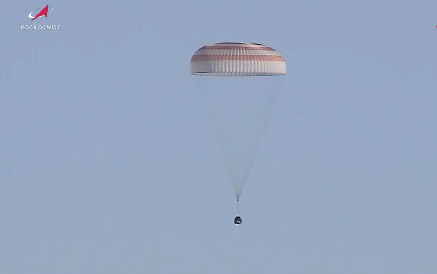 Capsule Carrying Record-Breaking Astronauts Returns To Earth