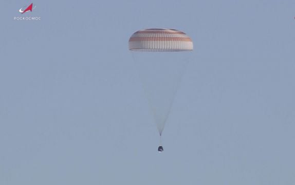 Capsule Carrying Record-Breaking Astronauts Returns To Earth