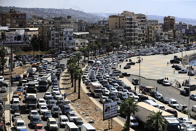 Thousands Clog Highways As Lebanese Try To Flee Out Of Israeli Firing Line