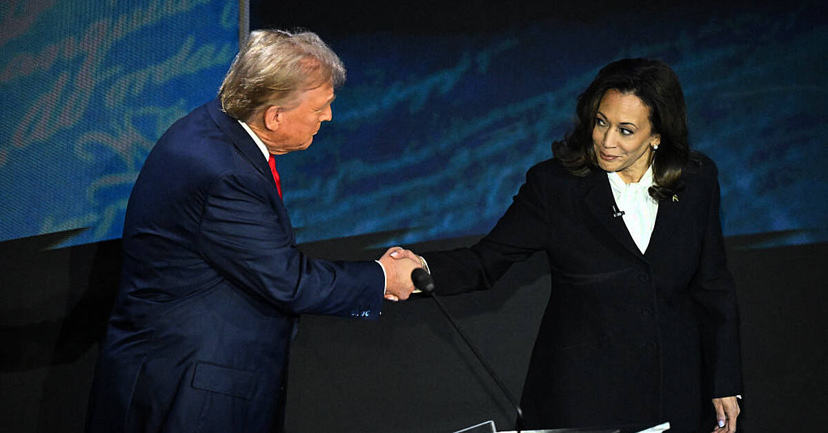 Harris has narrow lead over Trump in swing states, poll says