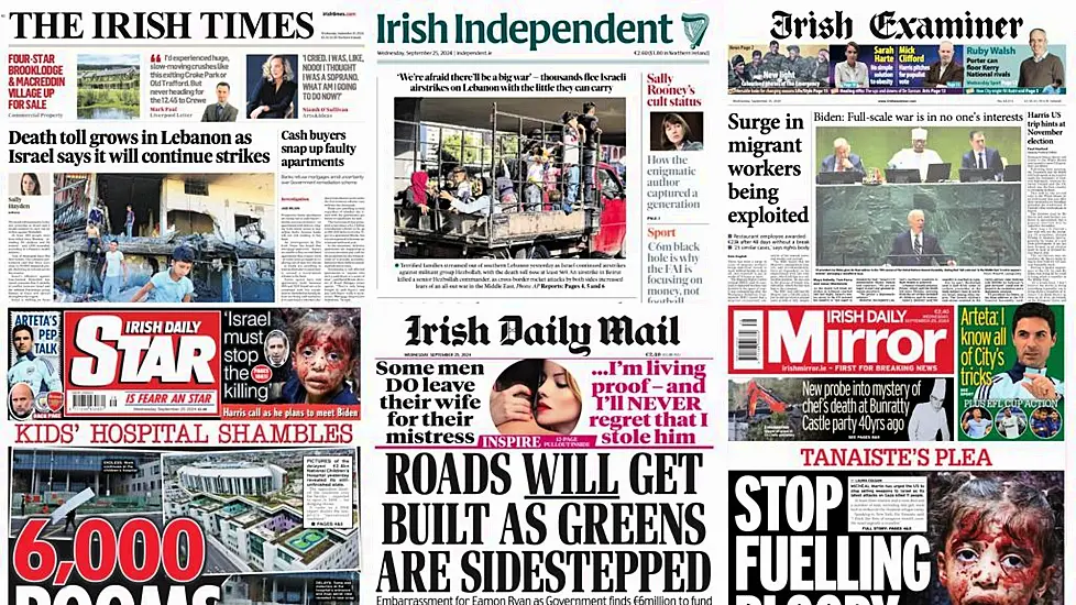 What The Papers Say: Wednesday's Front Pages