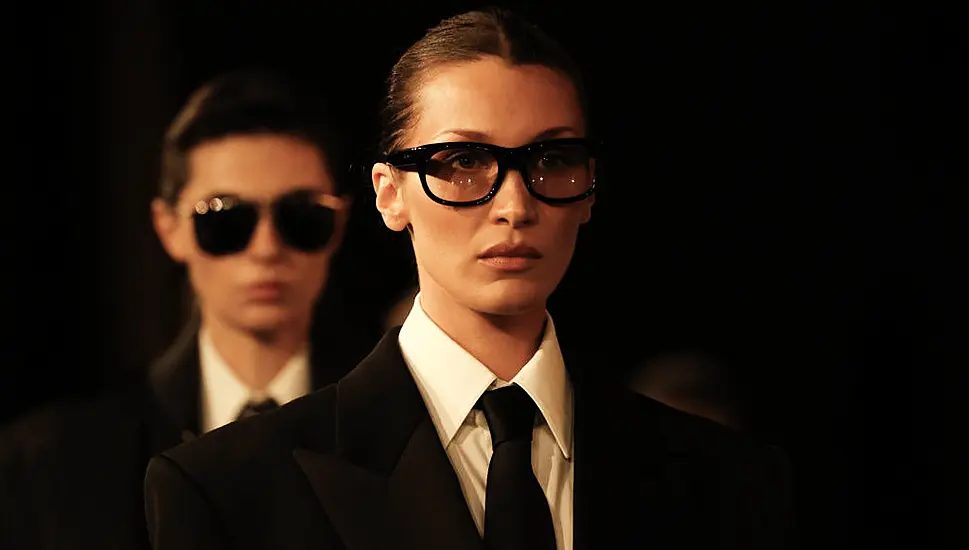 Bella Hadid Walks The Saint Laurent Runway After 2-Year Hiatus