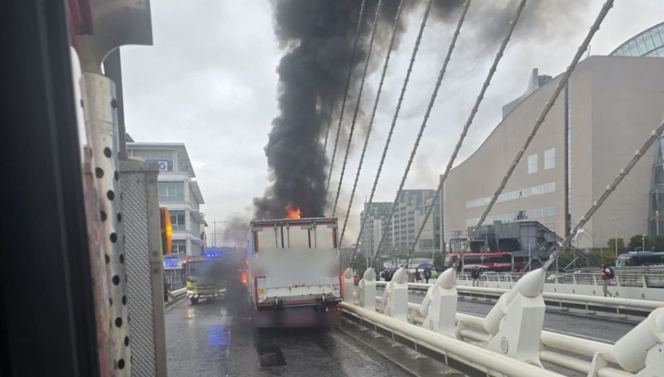 Samuel Beckett Bridge Reopens Fully After Fire In Truck Causes Closure