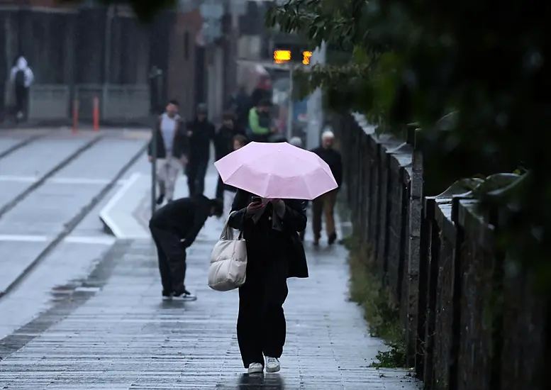 Yellow Rain Warning Issued For 10 Counties