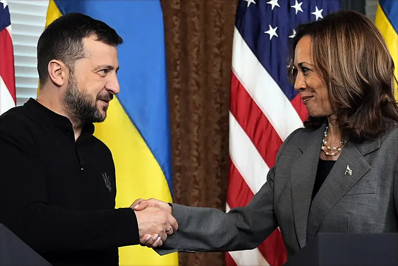 Harris Blasts Calls For Ukraine To Cede Territory To Russia During Zelensky Meet