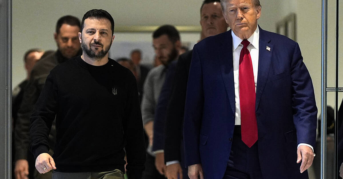 Trump and Zelenskiy meet amid rising questions about US support for Ukraine