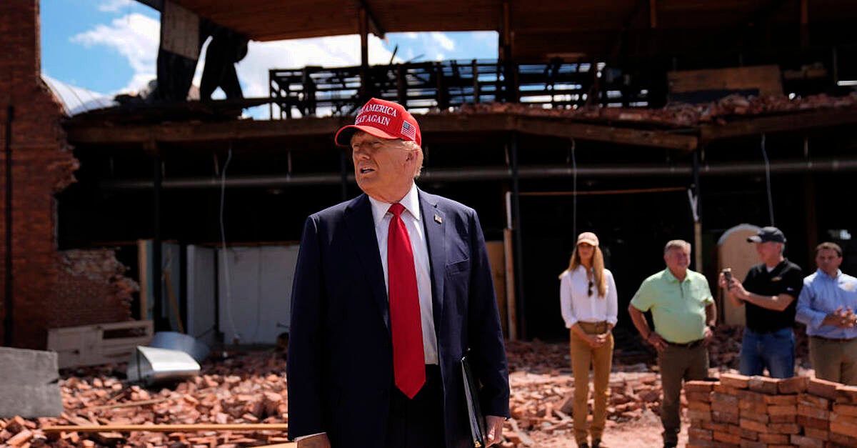 Trump makes false claims about federal response in area hit by Hurricane Helene