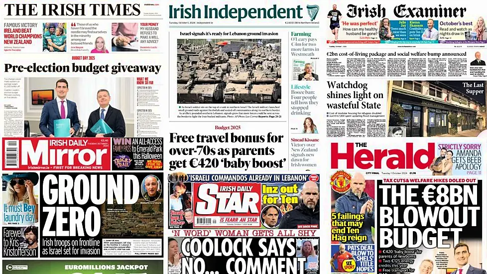 What The Papers Say: Tuesday's Front Pages