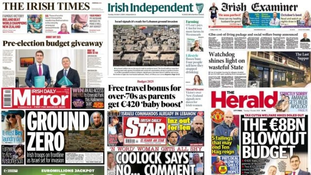 What The Papers Say: Tuesday's Front Pages