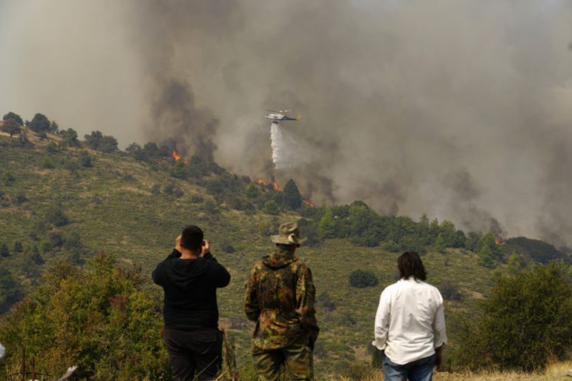 Hundreds Of Firefighters Battle Wildfire Raging In Southern Greece For Third Day