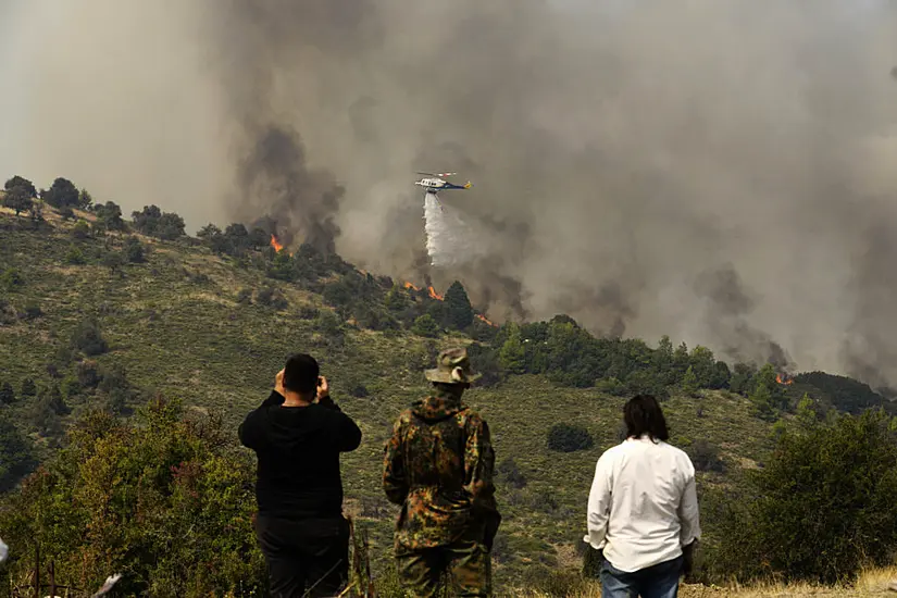 Hundreds Of Firefighters Battle Wildfire Raging In Southern Greece For Third Day