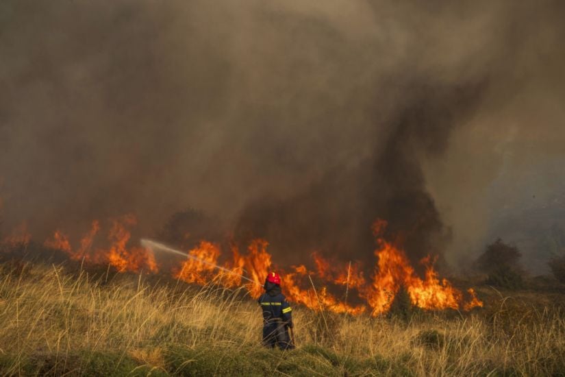 Greek Firefighters Make Progress In Taming Deadly Forest Blaze Burning For Days