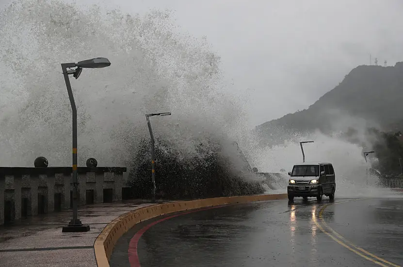 Thousands Evacuated As Typhoon Krathon Heads For Taiwan