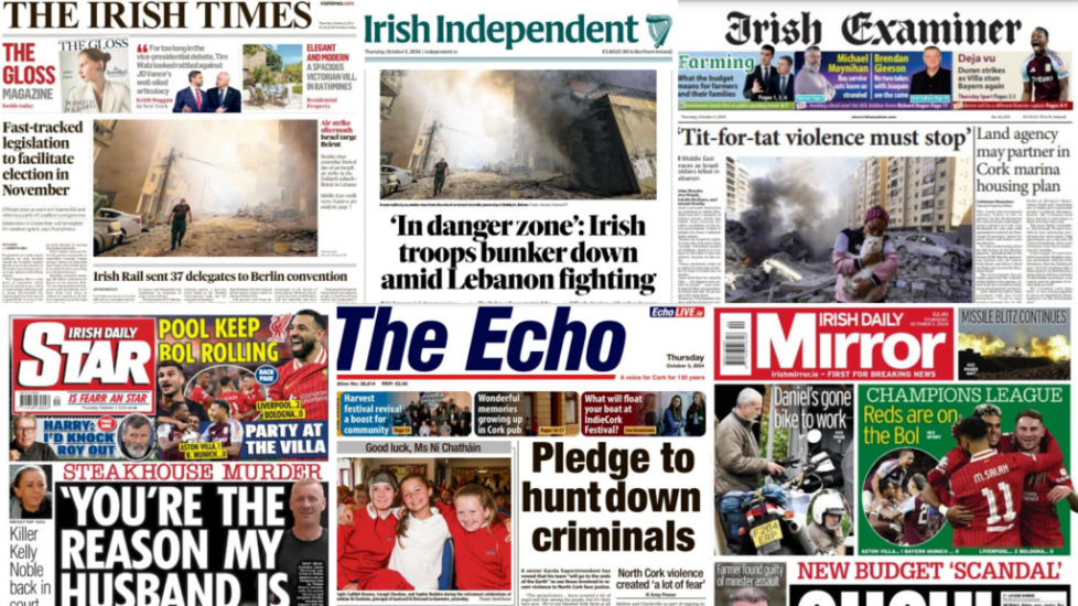 What The Papers Say: Thursday's Front Pages